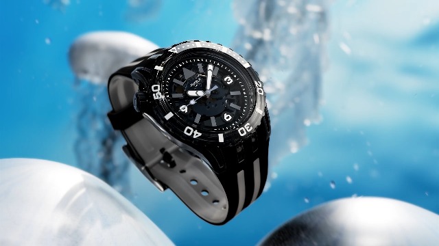 Swatch Unisex Casual Watch Black Quartz Black SEA Nettle : Amazon