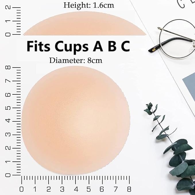 Nipple Covers for Women 2 Pairs,Reusable Sticky Silicone Nipple Pasties,Fit A-C Cups - Image 2