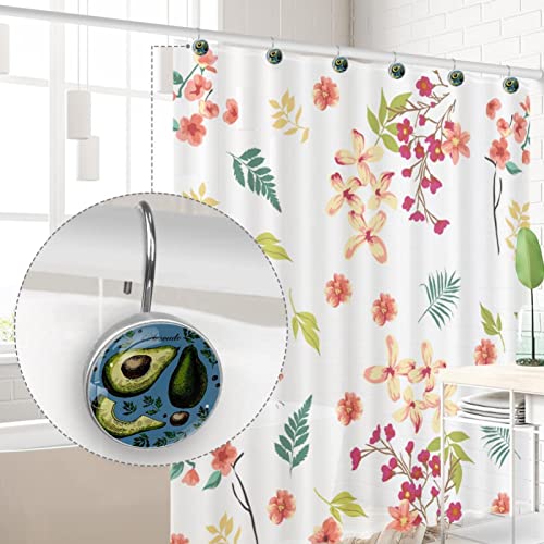 Crochets de rideau de douche anti-rouille pour tringle de bain