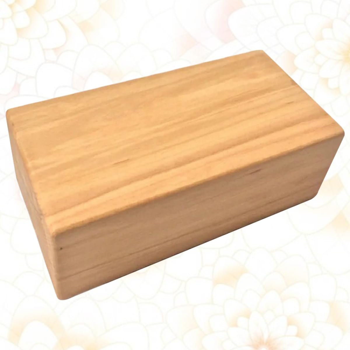 Bloque de Yoga de Madera de Haya Ladrillo Auxiliar de Yoga Alta Densidad Color Amarillo Fácil de Limpiar y Danza
