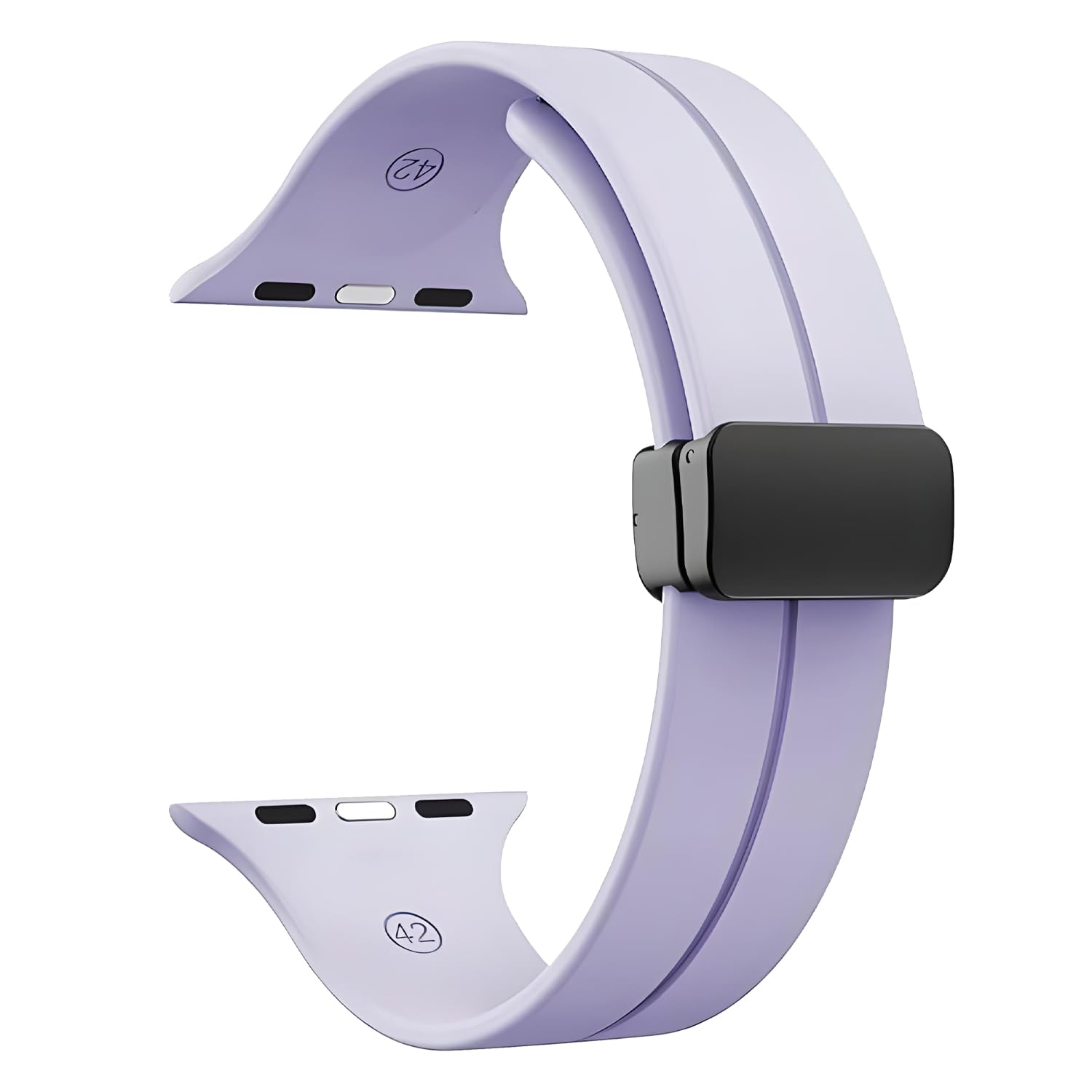 GameSir 42mm Smartwatch Strap | Soft Silicone Magnetic Lock Replacement Band Compatible with Noise ColorFit & All 42mm Lug Watches | Flexible, Sweatproof & Latest Fashion Design Strap (Purple) GameSir 42mm Smartwatch Strap | Soft Silicone Magnetic Lock Replacement Band Compatible with Noise ColorFit & All 42mm Lug Watches | Flexible, Sweatproof & Latest Fashion Design Strap (Purple)
