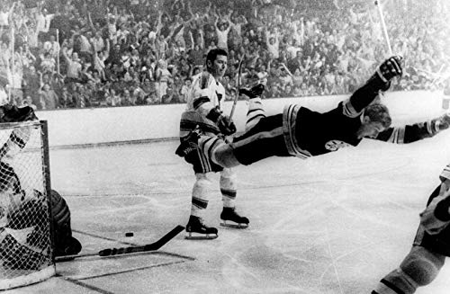 Bobby Orr The Flying Goal Art Hockey Greats NHL S Vivid Imagery Laminated Poster Print 17 Inch by 22 Inch