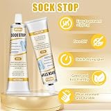 Miioto Sock Stop Anti Rutsch Set, Socken Stopp, Sock Stop Creme, Sockenstopper für Wollsocken, Stopper für Socken, Sockenstopper Flüssig, Antirutsch Kleber für Socken, Antirutsch für Socken, 50ml*2