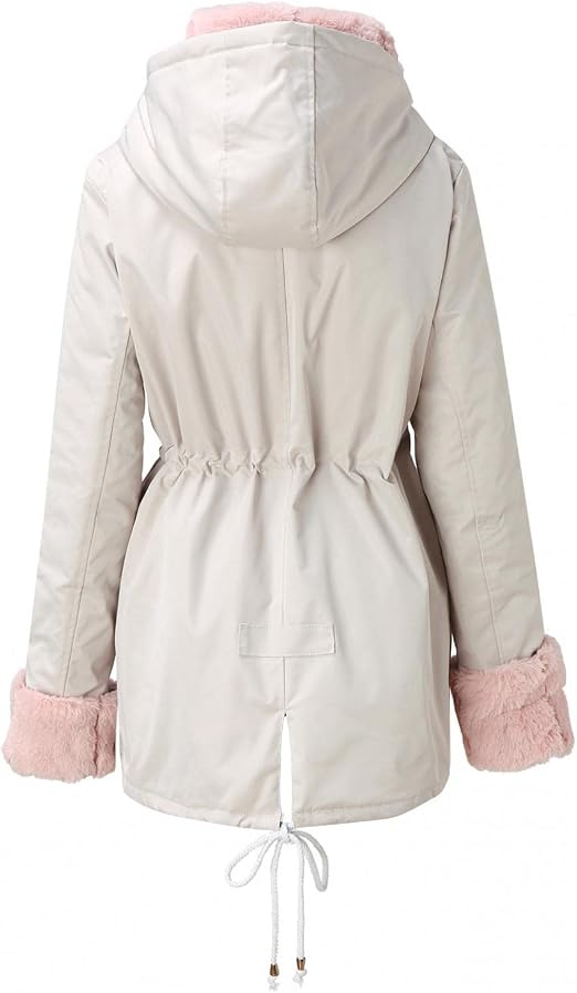Amazon.com: Abrigo de invierno con capucha para mujer, talla grande, abrigo  largo con capucha para mujer, abrigo cálido de invierno con cuello de piel  sintética, chaqueta acolchada : Ropa, Zapatos y Joyería
