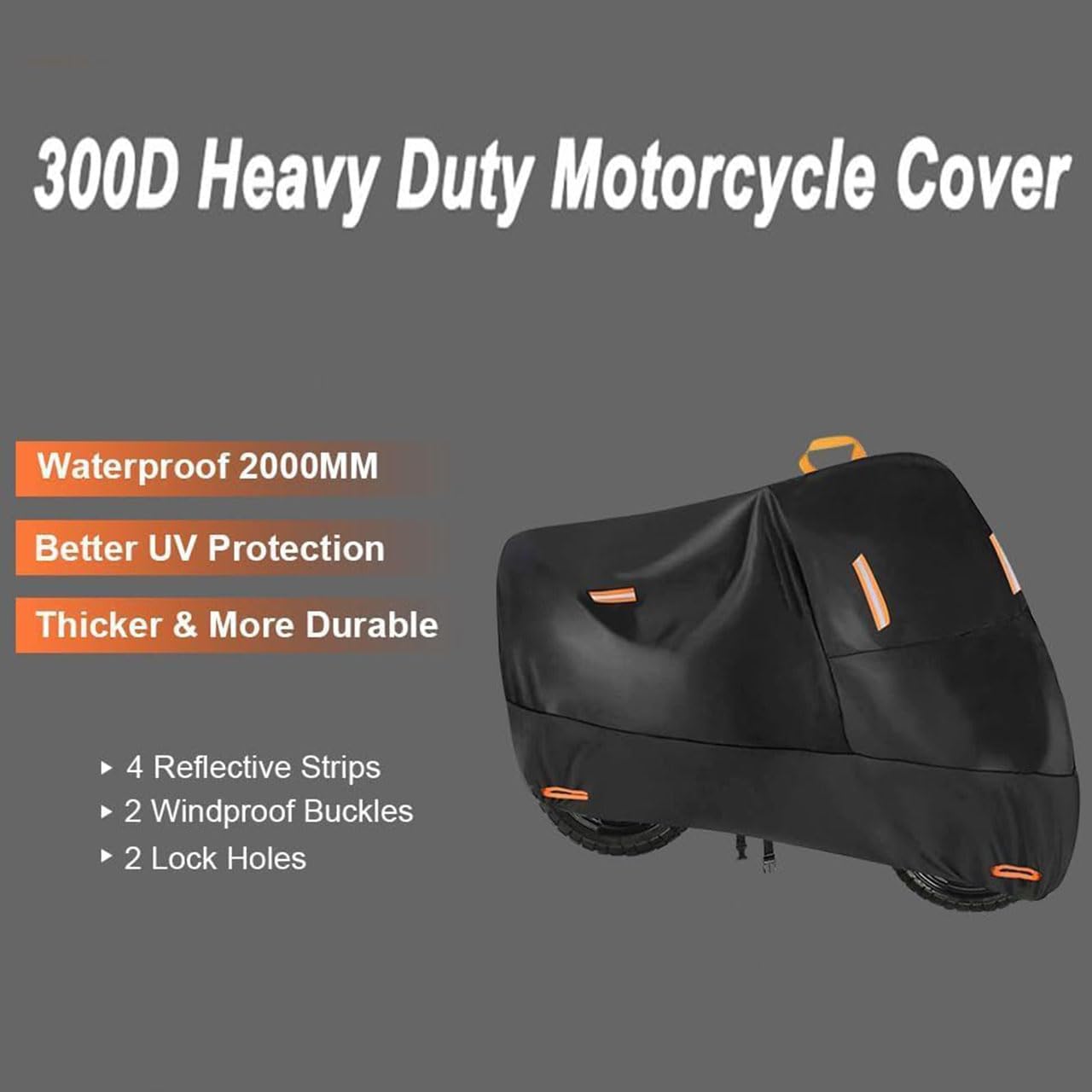 Pokrowce motocyklowe do Kawasaki VN 900 Vulcan, pokrowiec na motocykl pokrowce na motocykl, oddychające wodoodporne akcesoria chroniące przed słońcem, XXXXL