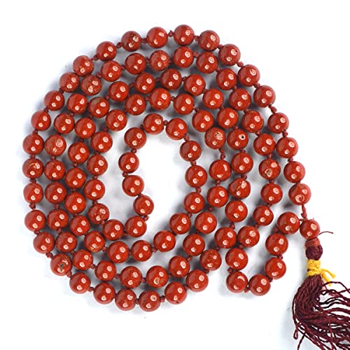 Image of Reiki Crystal Products Natural Reiki Feng-Shui Mala Necklace 6 mm Crystal Stone 108 Bead Jaap Mala for Men and Women