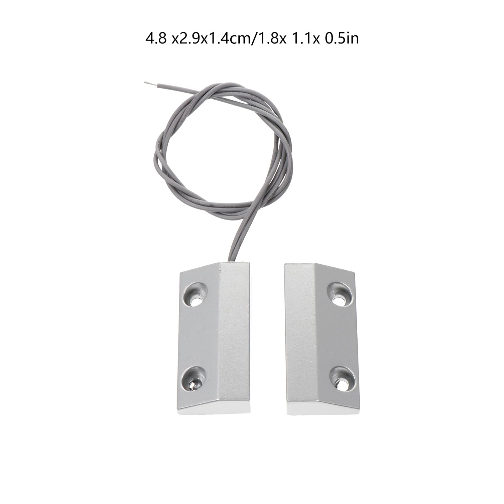 Hemobllo 3ensembles Capteur Alarme Magnétique Filaire De Zinc pour Porte De Garage Et Fenêtre Système De Sécurité avec pour Alarmes De Porte Et Fenêtre Installation Facile Et