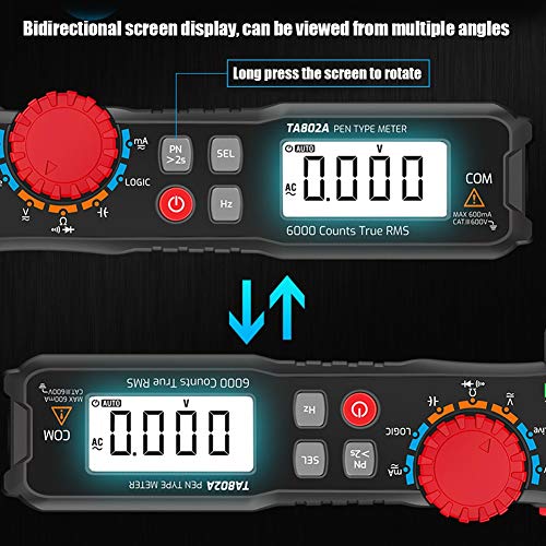 Image of ViaGasaFamido Digital Multimeter Pen Type Auto Recognition Electrical Tester Live Line Digital Testers with Backlit Flashlight for Measuring Voltmeter Resistance Tester
