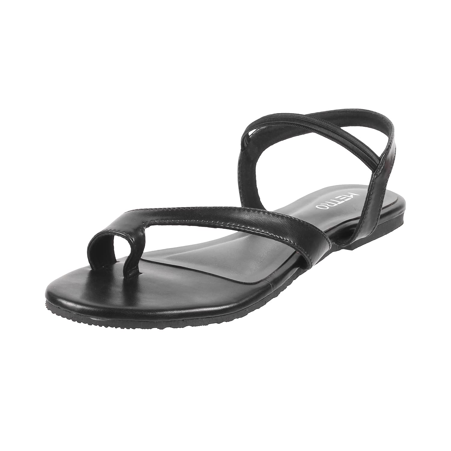 Metro Womens Synthetic Black Sandals (Size (8 UK (41 EU)) (B0BF2L18YM) Amazon Price History, Amazon Price Tracker