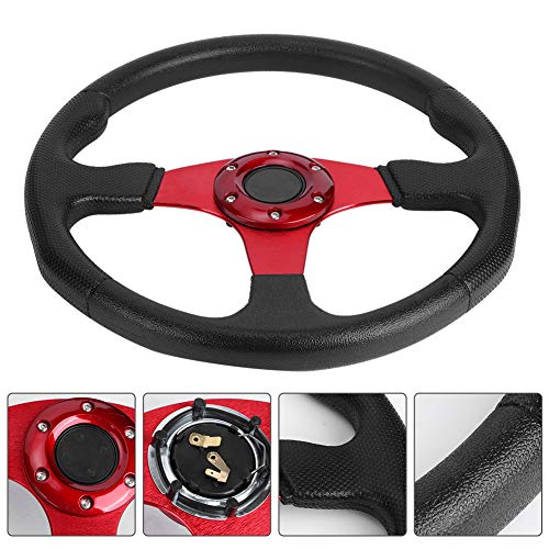Volant de voiture de course modifié rouge 30mm accessoire de dérive - 4