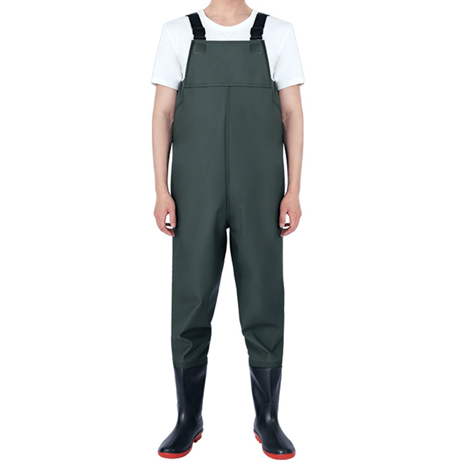 Vadeadores Impermeables y Transpirables,Vadeadores de Pesca,Pantalones de Estanque,Correa Ajustable,Ajustables en la Cintur,con Bolsillo,Unisexo,para Limpieza de estanques,Caza