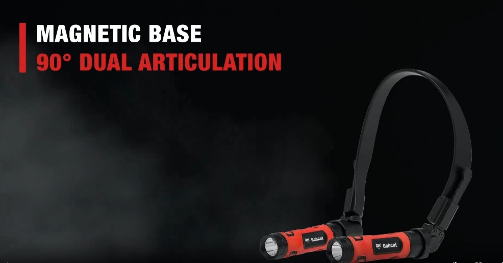 Image of CJ TECH Bobcat Rechargeable Neck Light for Reading, Crafts, and Work - Flexible LED Reading Light Around Neck with 3 Modes, Magnetic Base, Type-C Charging - LED Hand Free Work Light