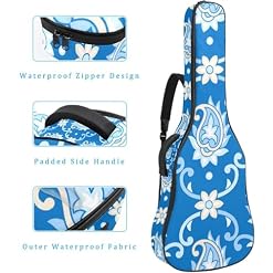Housse imperméable en tissu Oxford pour guitare acoustique avec bandoulière et poches, motif feuilles de palmier 109 x 42,9 x 11,9 cm, Multicolore 5., 42.9×16.9×4.7 in, Sac de transport tendance pour - Les Beatles, Paul McCartney, John Lennon, RIngo Starr, George Harrison Housse imperméable en tissu Oxford pour guitare acoustique avec bandoulière et poches, motif feuilles de palmier 109 x 42,9 x 11,9 cm, Multicolore 5., 42.9x16.9x4.7 in, Sac de transport tendance pour – Image 4