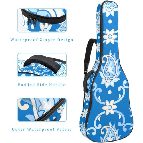 Housse imperméable en tissu Oxford pour guitare acoustique avec bandoulière et poches, motif feuilles de palmier 109 x 42,9 x 11,9 cm, Multicolore 5., 42.9×16.9×4.7 in, Sac de transport tendance pour - Les Beatles, Paul McCartney, John Lennon, RIngo Starr, George Harrison Housse imperméable en tissu Oxford pour guitare acoustique avec bandoulière et poches, motif feuilles de palmier 109 x 42,9 x 11,9 cm, Multicolore 5., 42.9x16.9x4.7 in, Sac de transport tendance pour – Image 5