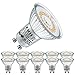 Produktbild EACLL GU10 LED Warmweiss 4.8 Watt Ersetzt 70W Halogen Leuchtmittel, 10er-Pack, 535LM 3000K Birnen, AC 230V Flimmerfrei Strahler, Abstrahlwinkel 120 Grad Spot, Nicht Dimmbar Ø50xH53mm Reflektorlampen