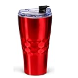 Primula Thermal Hot or Cold Triple Layered Wall Tumbler 20 oz in Gift Box, Red PBA Free