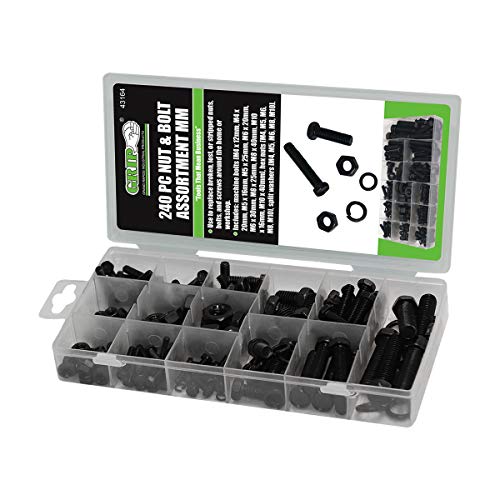 Grip 43164 240 Piece Metric Nut and Bolt Kit