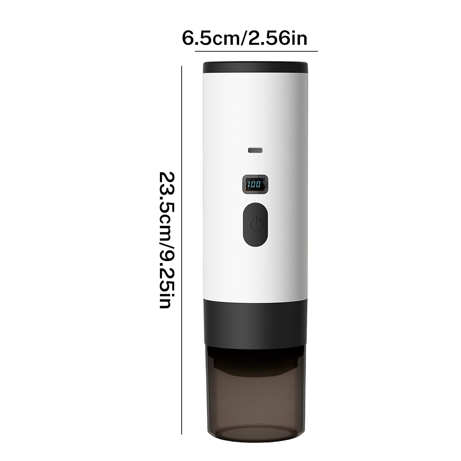 3 En 1 Machine à Café Portable 15 Bars - 72W Cafetière Expresso Capsule/Machine à Expresso Électrique USB à Chauffage Rapide | RéServoir D'Eau 90ml | Pour Voyage/Bureau/Campin (Gris)
