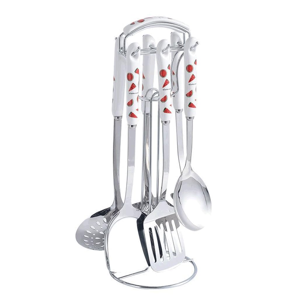 MYUYEE Kitchenware Set Ceramic Stainless Steel Kitchenware 7 Piece Stainless Steel Cooking Spoon Gift Set (D 41Cm)