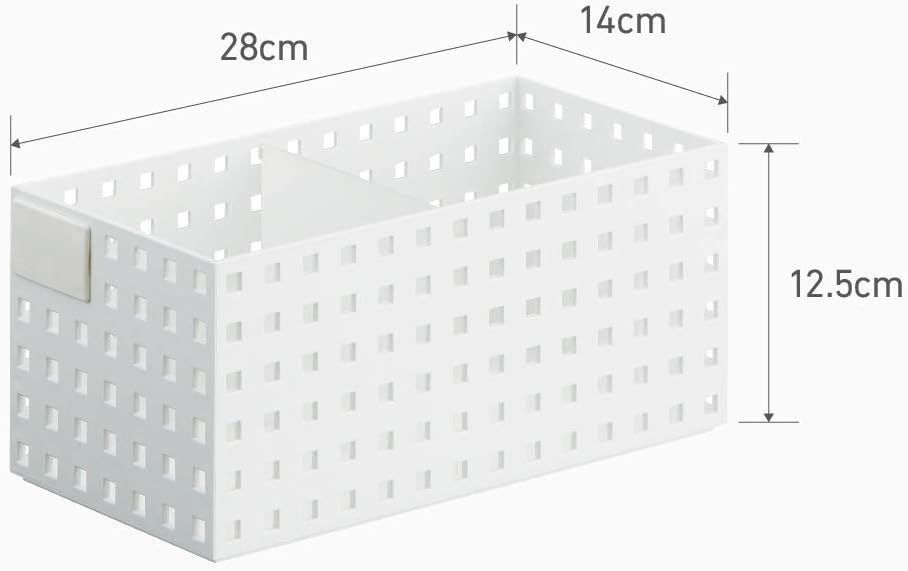 LIKE-IT S9015 Storage Box, Storage Case, Retort Food Storage, Retort Curry, Small Storage, Brix, 280 Middle, Large, Dividers and Name Tags, Approx. 5.5 x Depth 11.0 x Height 4.9 inches (14 x 28 x 12.5