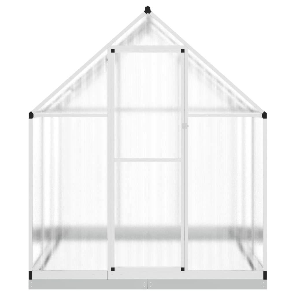 Homgoday Telaio Serra con Base Argento 169x169x202 cm in Alluminio, Serra da Giardino, Serra Orto Serra da Balcone Serra per Orto Serra per Piante
