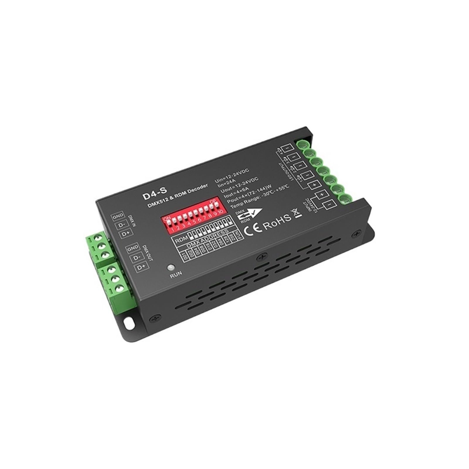 Décodeur DMX512 LED RGBW avec technologie RDM bidirectionnelle 4ch - 3