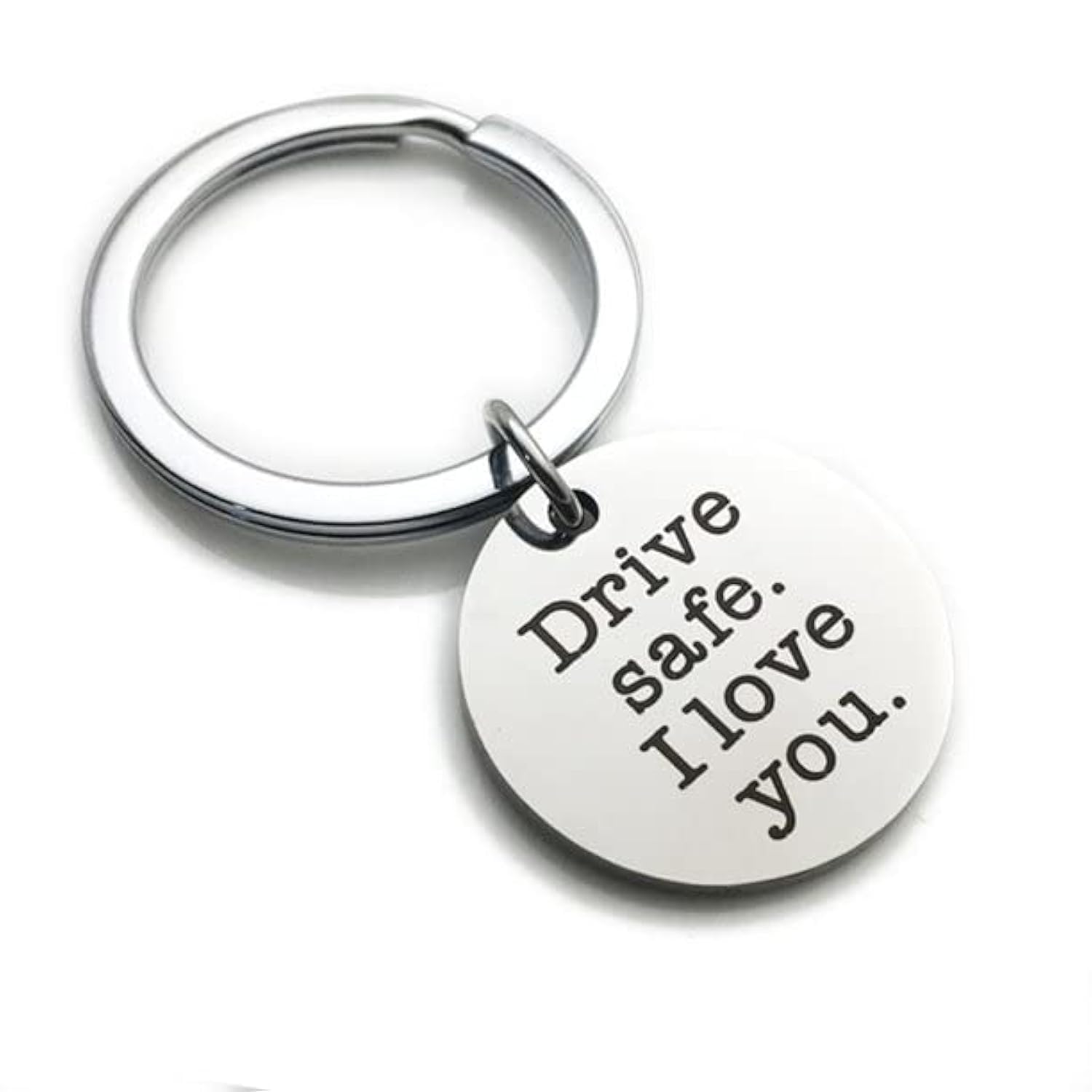 Drive Safe I Love You for Father Mother Boyfriend Girlfriend Keychain Gift