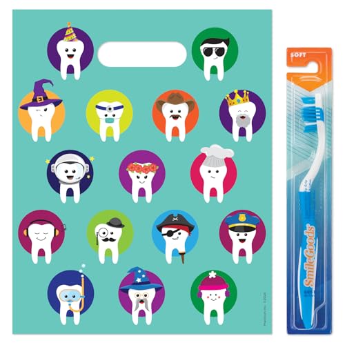 Practicon 11098200 Tierzahnsäcke, 8 x 10 cm, vierfarbige Patientenpflege, 100 Stück