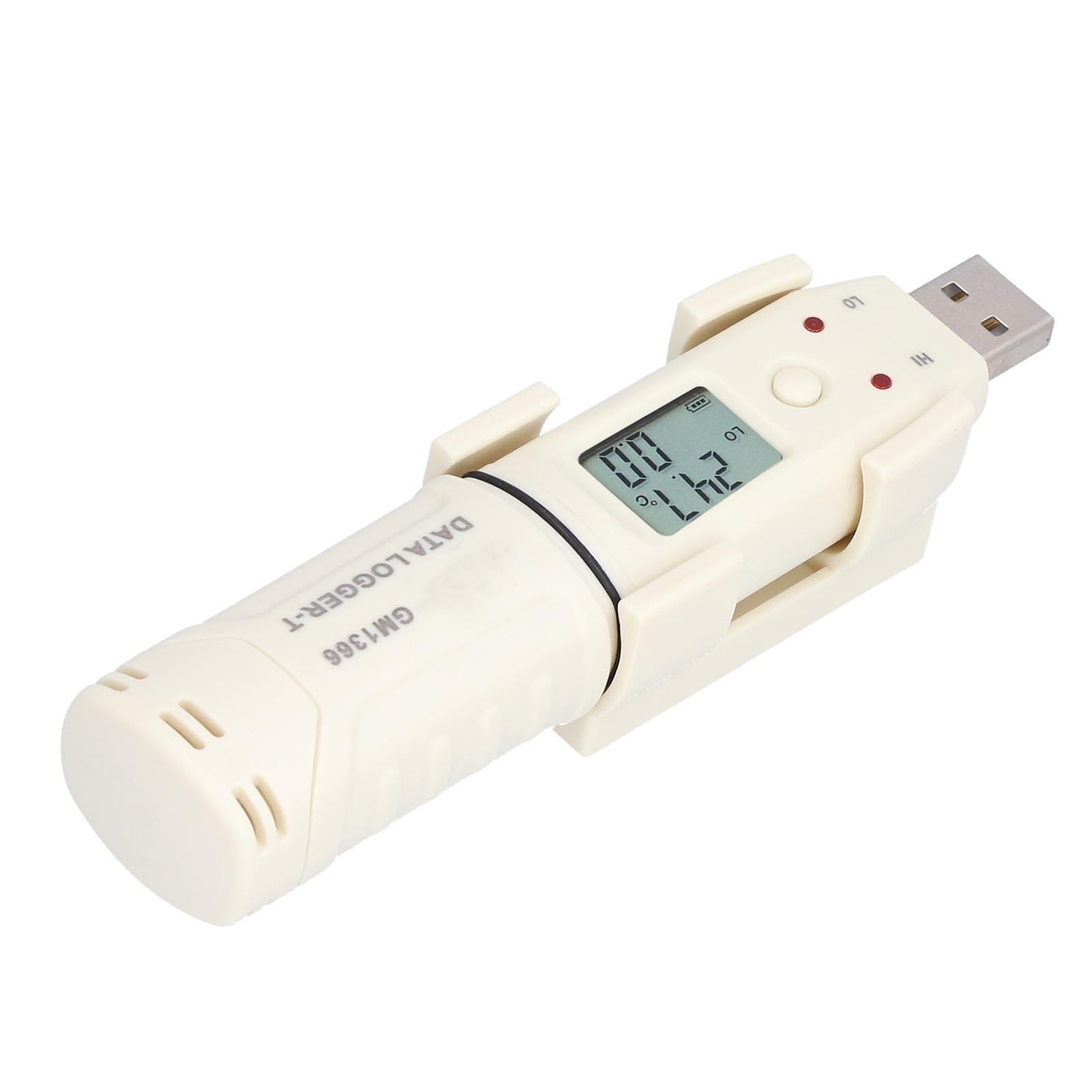 Registratore Digitale di Temperatura USB LED Registratore di Temperatura Interna con Software PC per Analisi Dati, Portatile per Laboratori Magazzini Serre