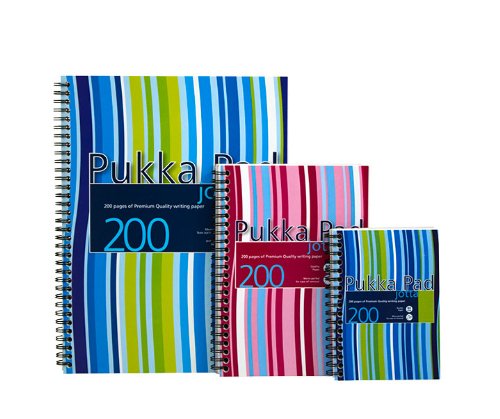 Pukka Pads A5 Case Bound Project Book - Pink/Blue (Pack of 3)