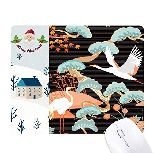 Tapis de souris grues et pivoines aux finitions soignées pour maison et bureau