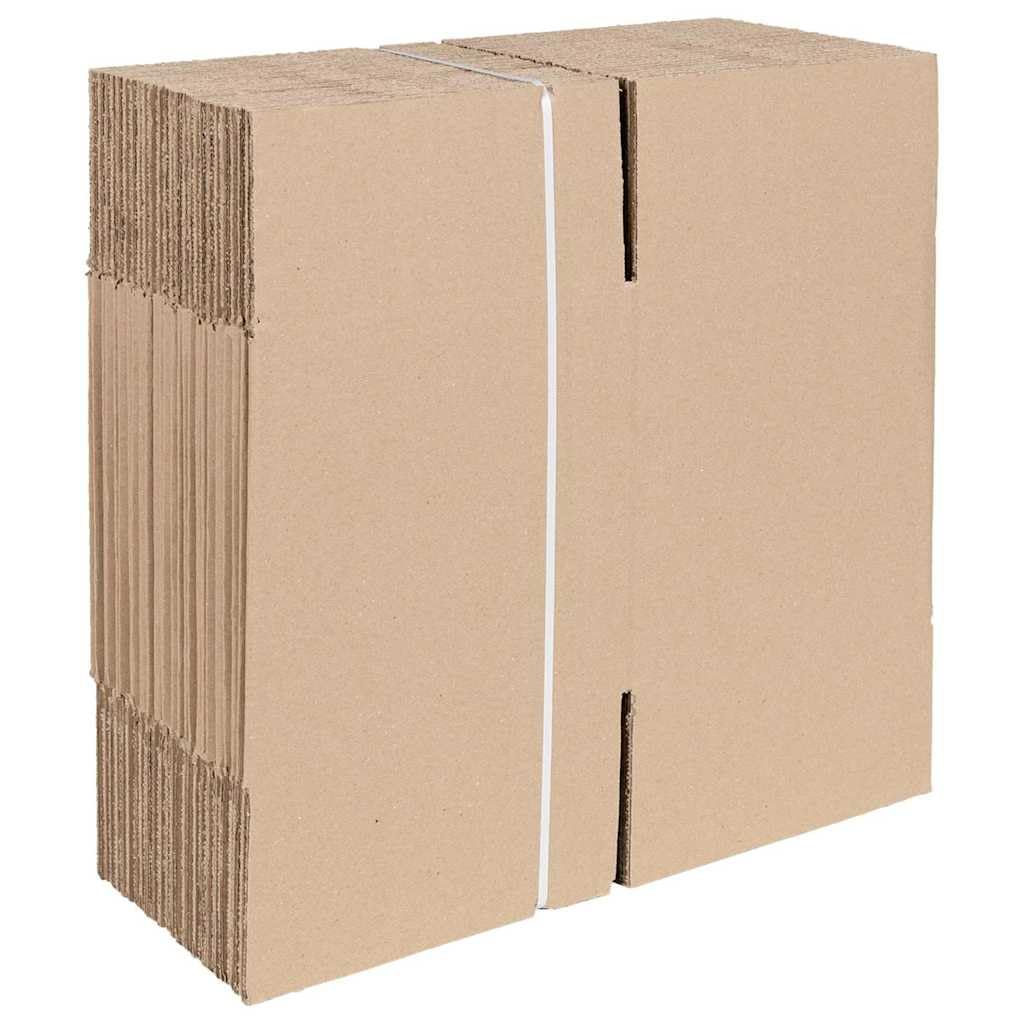 Faltbox Natur Karton 20 x 20 x 20 cm 50 Stück Aufbewahrung Box Organizer Kiste platzsparend faltbar stapelbar für Ordnungssystem in Schlafzimmer Küche Bad