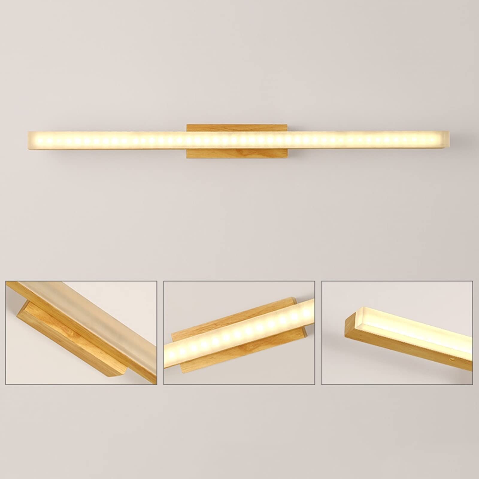 Wasserdichte Badezimmer-Spiegelleuchte, kreative Wandlampe für Make-up, Schlafzimmer und Ankleidezimmer, 41 cm, modernes Design, einfache Installation