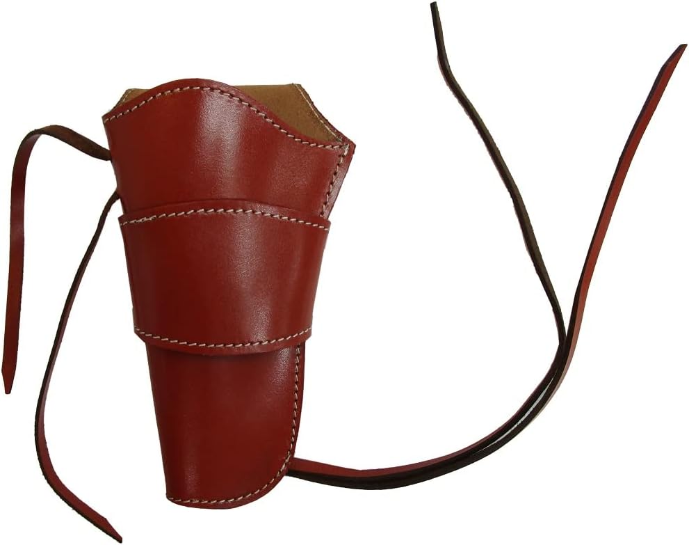 RED Holster Single Double Action Smooth Leather Cowboy Gun CASE Revolver Cover Holsters Left Handed