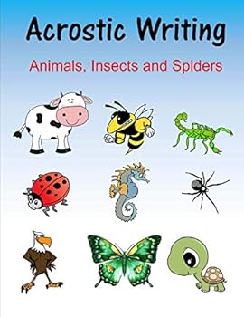 Paperback Acrostic Writing: Animals, Insects and Spiders Book