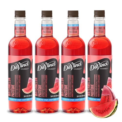 Image of DaVinci Gourmet Sugar-Free Watermelon Syrup, 25.4 Fluid Ounces (Pack of 4)