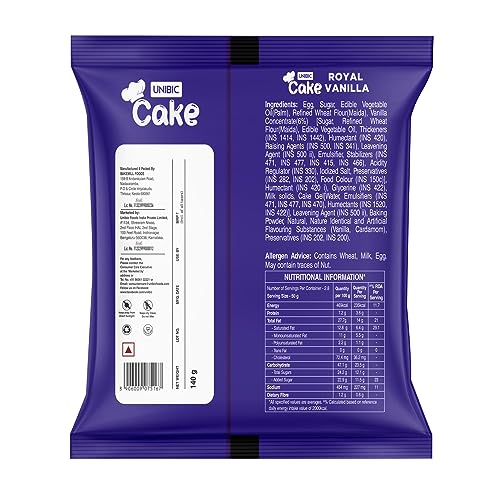 Image of Unibic Foods India Pvt Cake - Royal Vanilla 140Gm