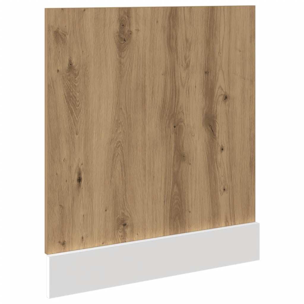 vidaXL Geschirrspülerblende Lyon Artisan-Eiche 60x1,5x67 cm Holzwerkstoff, Geschirrspüler, Frontblende Geschirrspülerfront, Blende Spülmaschine