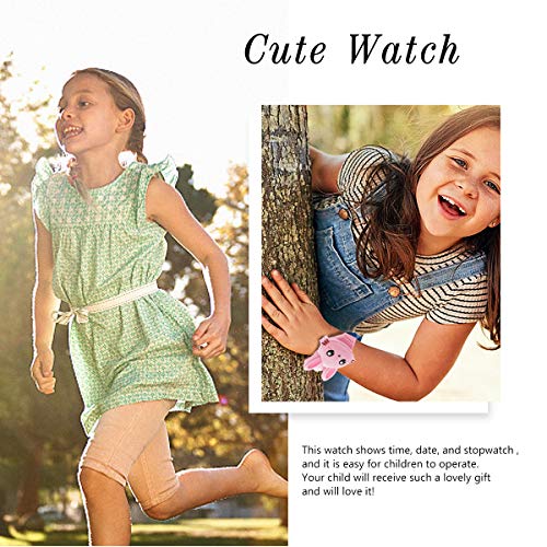 Biden Kids Watch,Girls Watch Digital Cute Rabbit Shape Pink Led Fashion Silicone Band Clamshell Design Wrist Watch Girl Gifts #TOP4