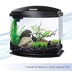 Aqueon LED MiniBow Small Aquarium Fish Tank Kit with SmartClean Technology, Black, 5 Gallon - Image 3