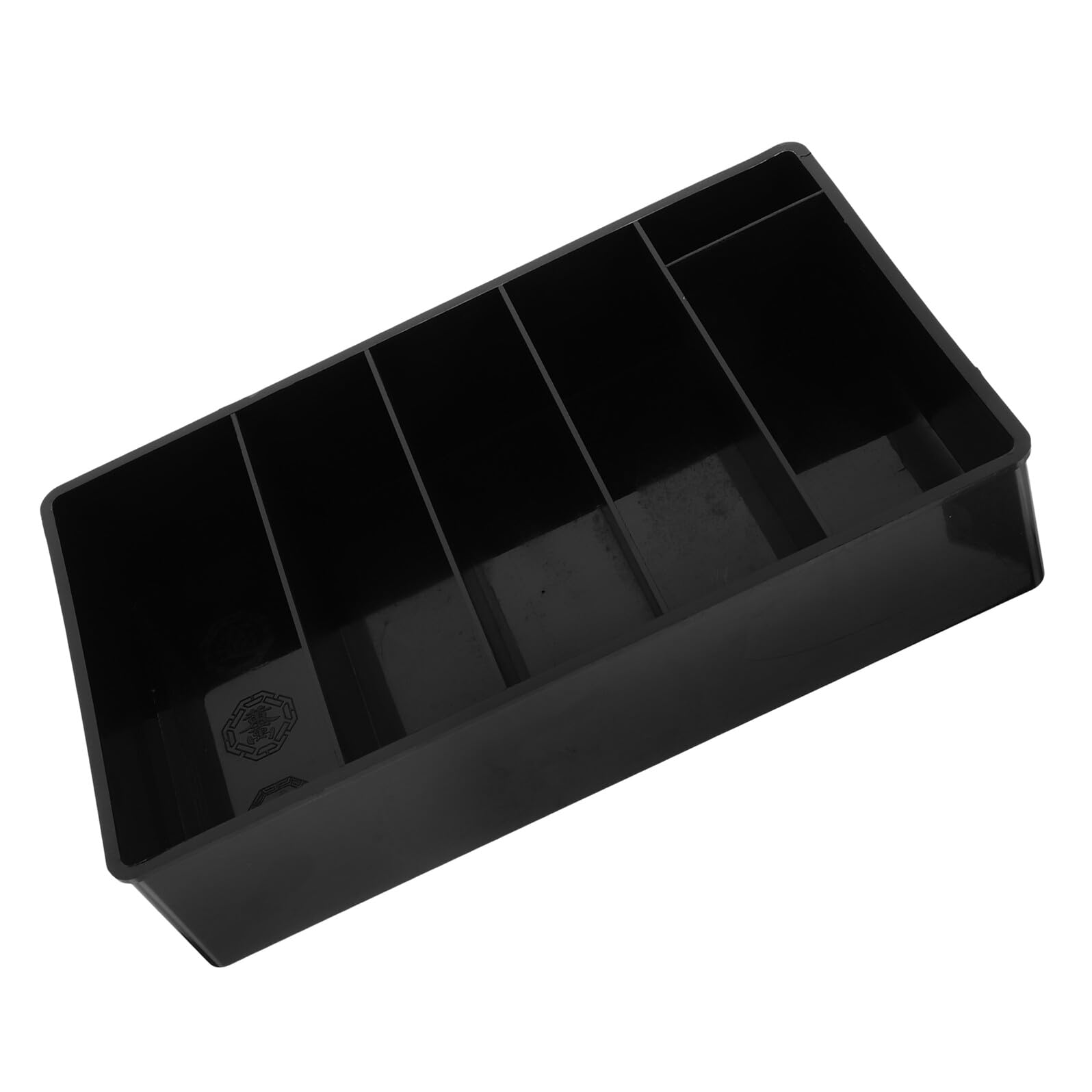 Cassetta Portamonete Verticale con Scomparti Neri Organizer Portatile per Soldi e Cellulare Scatola per Registratore di Cassa per Uffici Scuole e Negozi