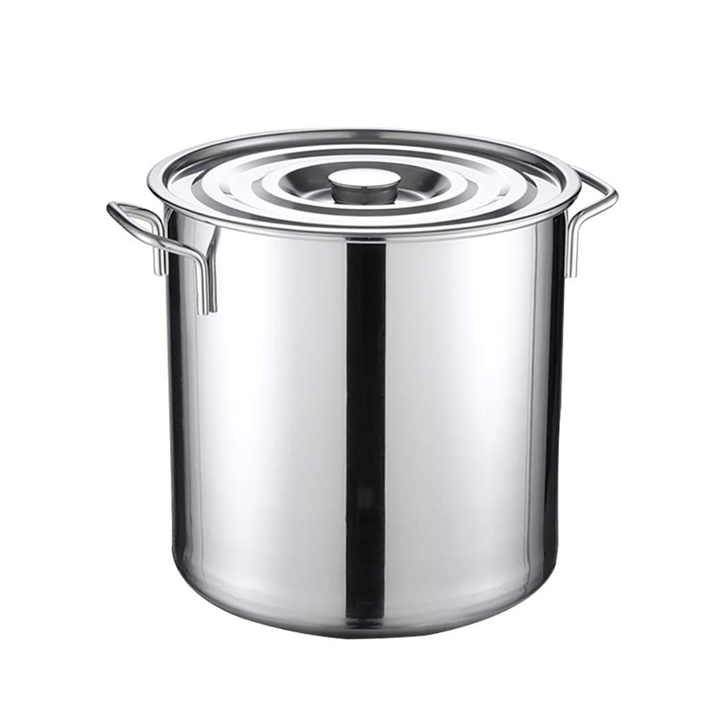Stainless steel soup pot, Professional Stainless Steel, Mirror Polished Induction Pot, Suitable for Various Heat Sources