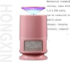MHQAA Lámparas inalámbricas de Mosquito LED para Uso doméstico lámparas USB de electrocutante de Mosquito,de Amplia aplicación, HX clásico Color Rosa USB