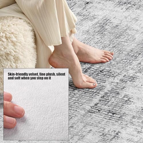 Tapis lavable en machine et antidérapant pour grand salon - 4