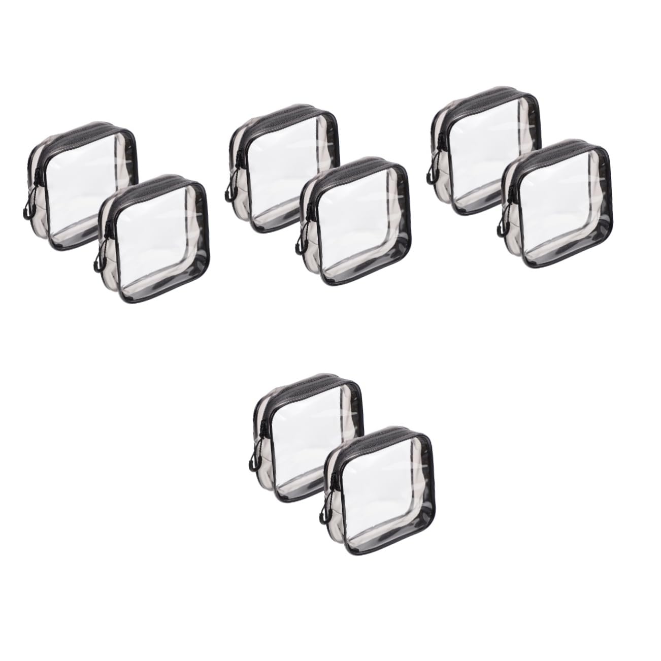 Housoutil 8 Piezas Bolso de Cosméticos Bolsa de Maquillaje de Viaje Bolsa de Aseo Organizador de Bolsos para Bolso de Mano Bolsa de Maquillaje Transparente Bolsas de Maquillaje