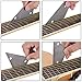 Guitar Neck Notched Straight Edge Fret Rocker String Height Gauge, Luthiers Tool for Guitar Fretboard and Frets