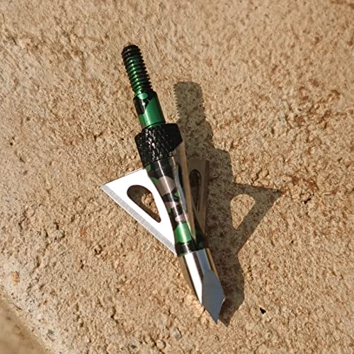 Leemui Archerybroadhead Hunting Broadheads100Grains Screw-In Arrow Archery3Bladeshuntingheadsarrowtips Compatible Withcrossbow Andcompoundbowcamouflage Colors Hunting Arrows (‎Camouflage Chase-6Pk) #TOP5