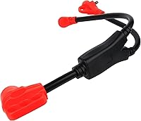 Vista 1 de SCITOO Adaptador de cable de alimentación RV Y-Split, hembra de 50 amperios a (1) 30 amperios - (1) adaptador macho RV de 15 amperios, adaptador