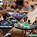 LXJIN 3 in 1 Foldable Poker Table with Reversible Game Mat, 8 Players Game Table with 8 Cup Holders, Suitable for Texas Holdem&Blackjack and Most of Poker Game.