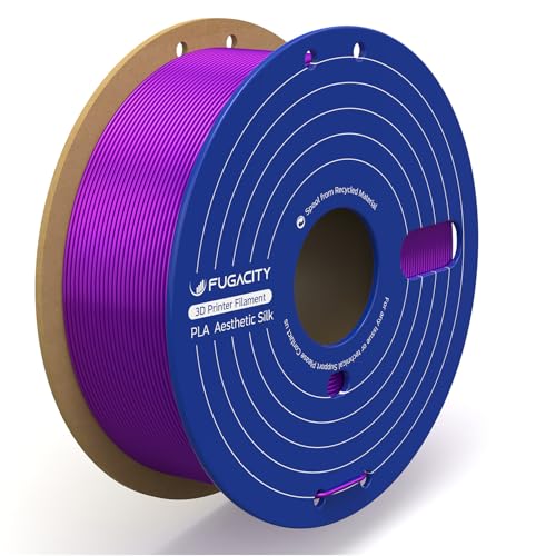 Fugacity PLA Filament 1.75mm, 3D Printer Filament 1KG Spool (N.W 2.2lbs), Dimensional Accuracy +/- 0.02mm, Enhanced Printing Effect Fits Most FDM 3D Printers